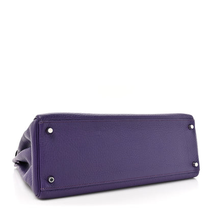 Hermes Togo Kelly Retourne 35 Iris 4 of 17