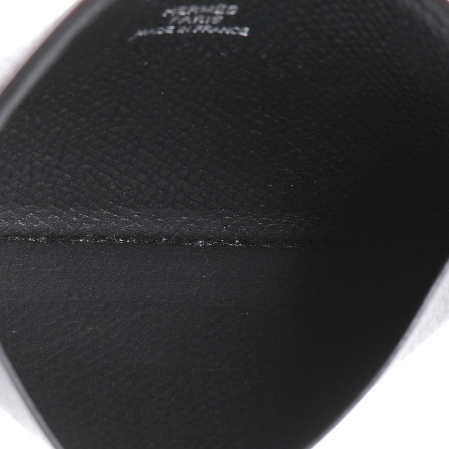 Hermes Epsom Business Card Holder Case Graphite 5 of 8