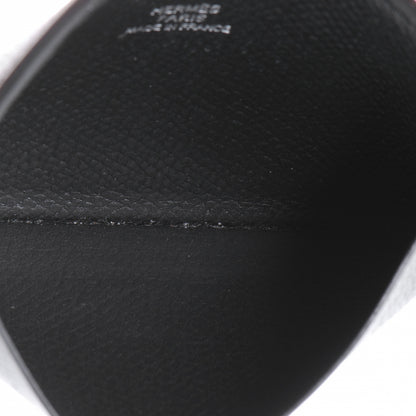 Hermes Epsom Business Card Holder Case Graphite 5 of 8