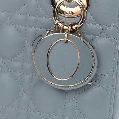 Christian Dior Lambskin Cannage Small My ABCDior Lady Dior Cloud Blue 12 of 12