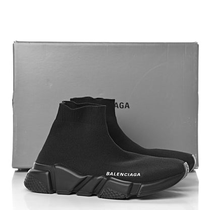 Balenciaga Neoprene Knit Womens Speed Sneakers 36 Black 8 of 8