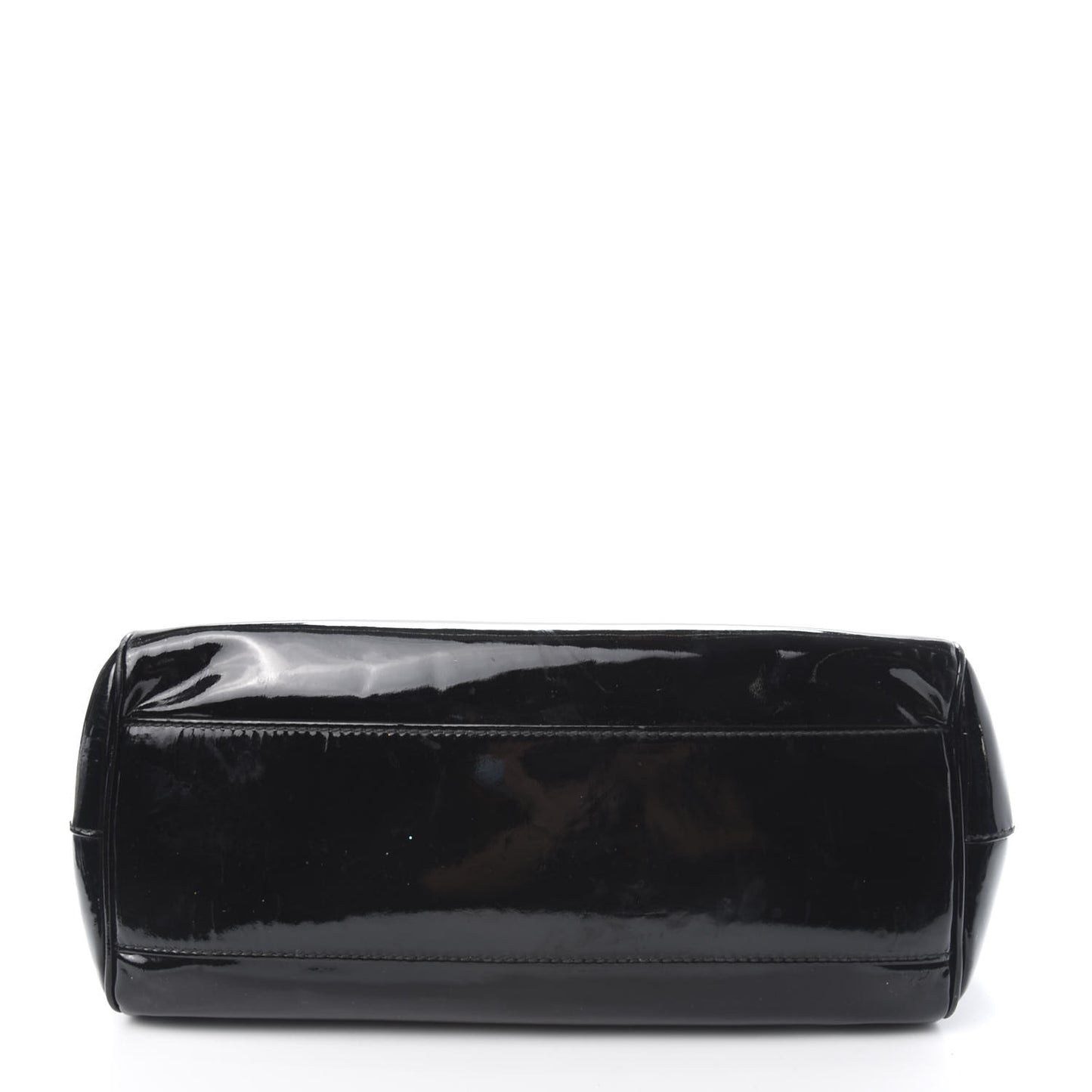 Patent Large Miss Sicily Satchel Black