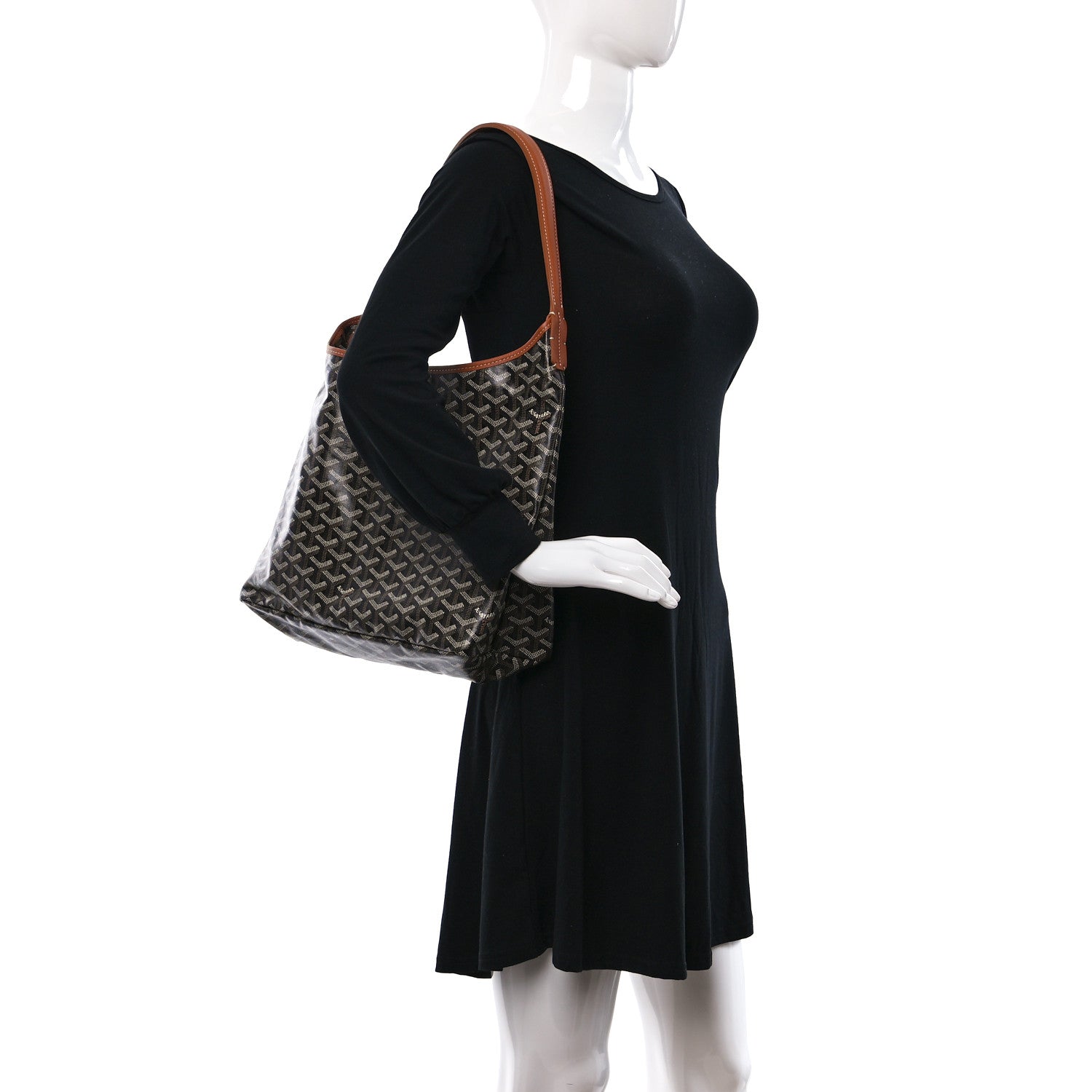 Goyard Goyardine Boheme Hobo Black Gold 2 of 10