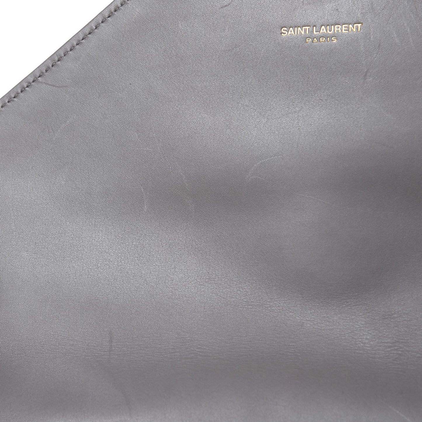 Smooth Calfskin Matelasse Large Monogram Satchel Fog