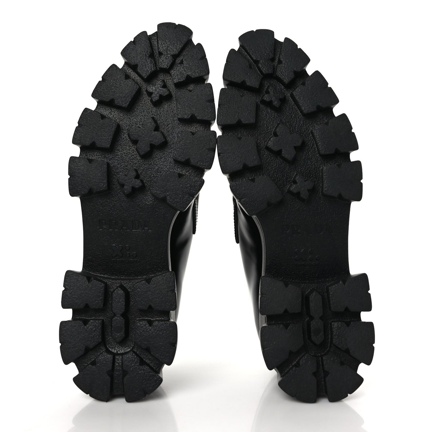 Spazzolato Triangle Logo Monolith Pointy 55mm Loafers 41 Black