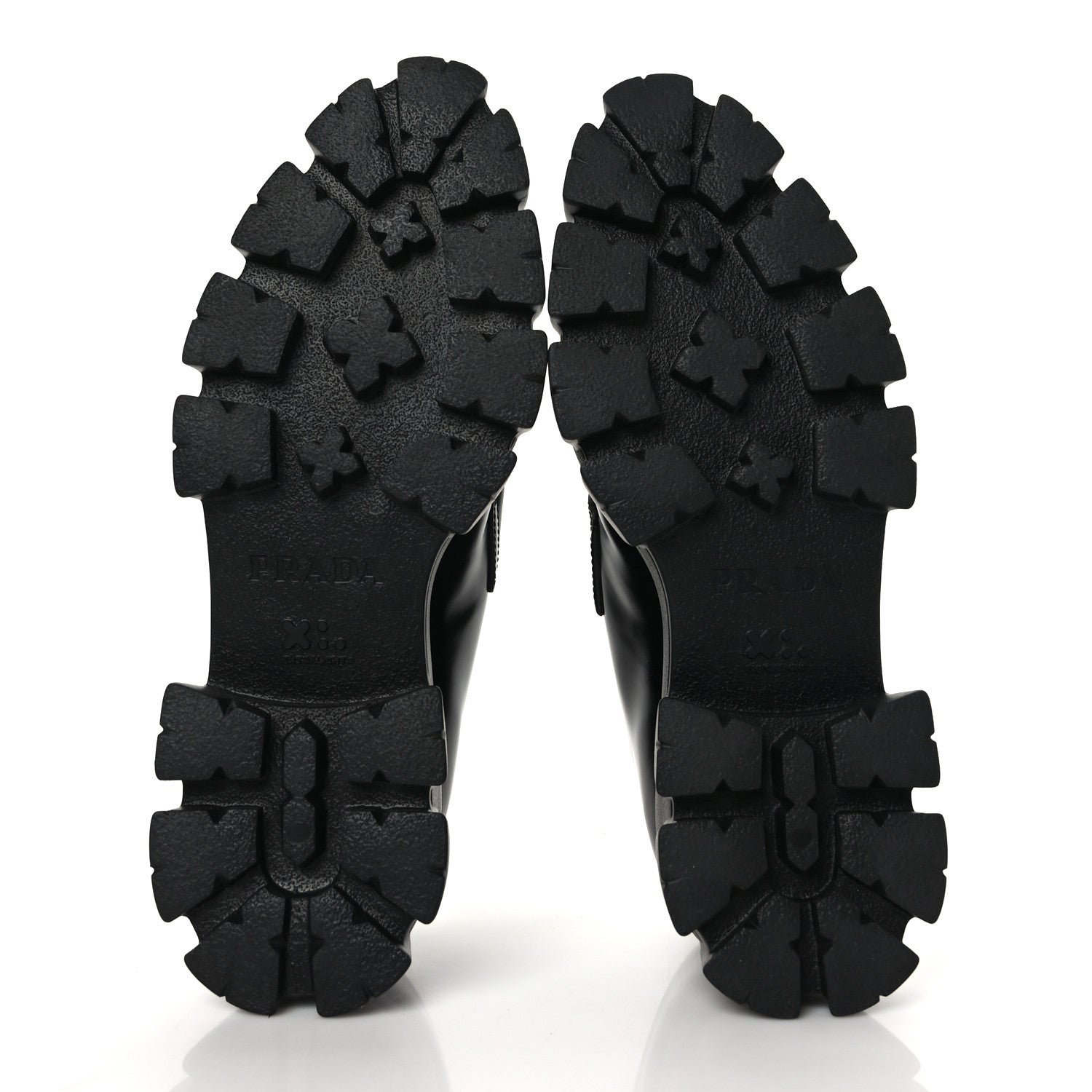 Prada Spazzolato Triangle Logo Monolith Pointy 55mm Loafers 41 Black 6 of 9