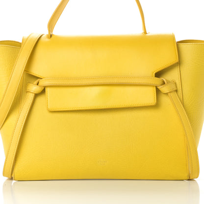 Celine Elephant Calfskin Mini Belt Bag Sun Yellow 9 of 21