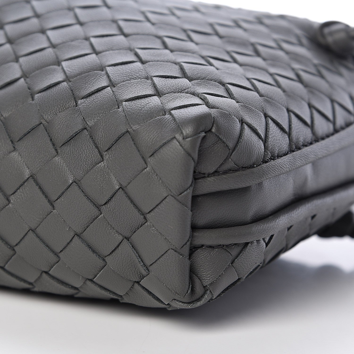 Bottega Veneta Nappa Intrecciato Pillow Crossbody Messenger Light Grey 11 of 11