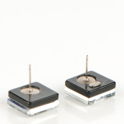 Chanel Crystal CC Square Charm Earrings 3 of 6