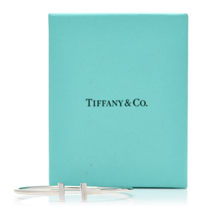 Tiffany 18K White Gold T Wire Bracelet 4 of 4