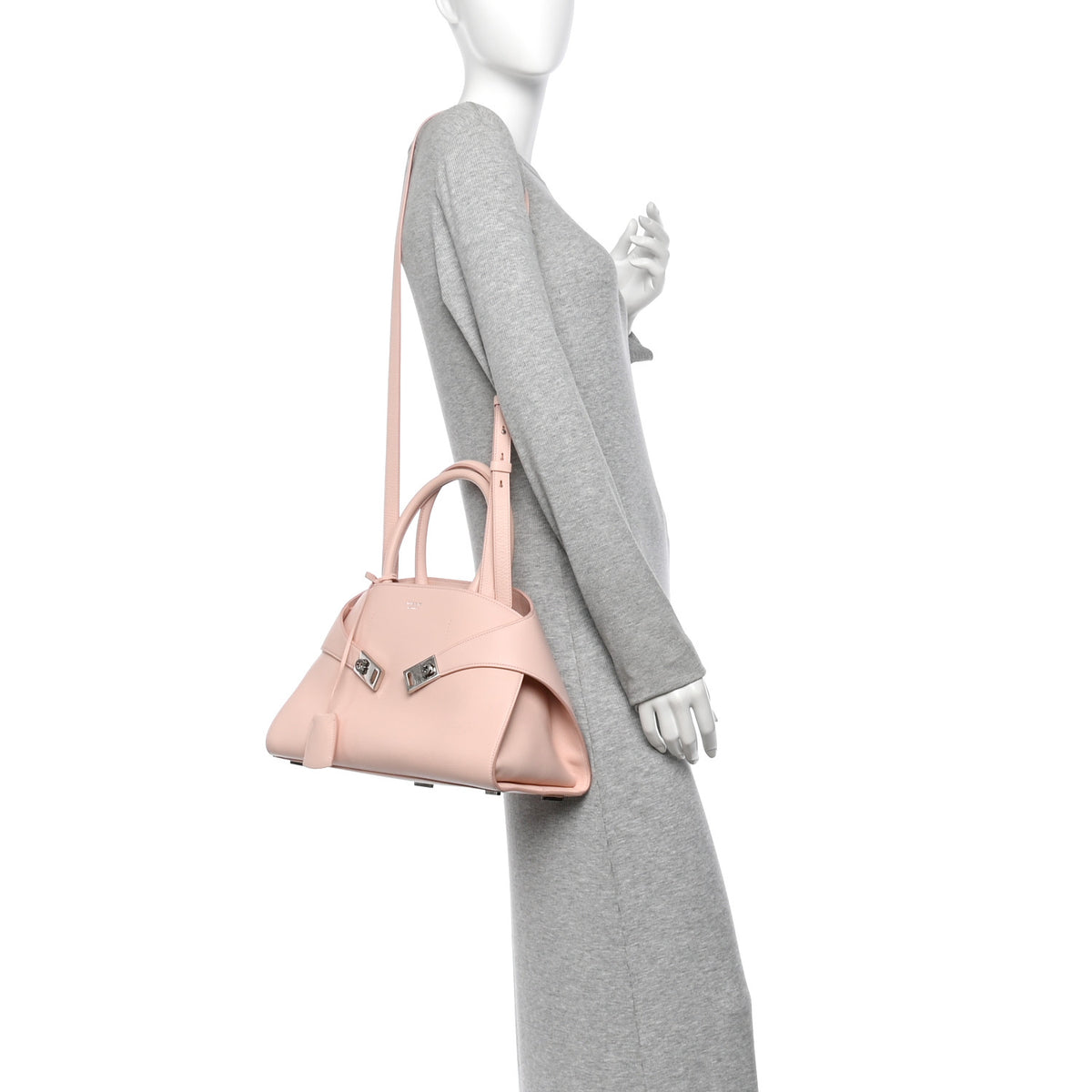Calfskin Medium Hug Bag Pink