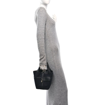 Hermes Toile Goeland Swift Cargo Picotin Lock 18 Bleu Marine Black 2 of 13