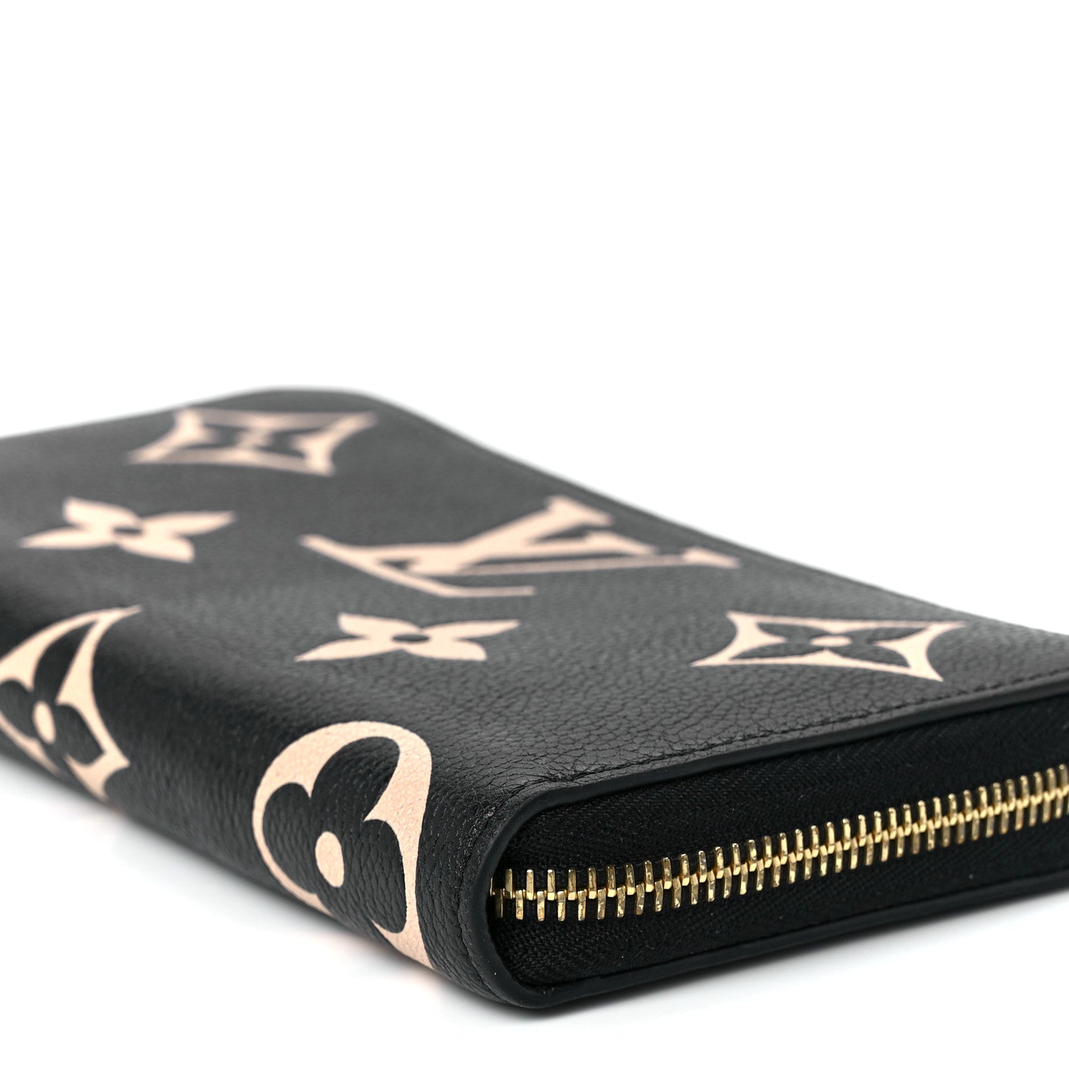 Louis Vuitton Empreinte Monogram Giant Zippy Wallet Black Beige 10 of 11