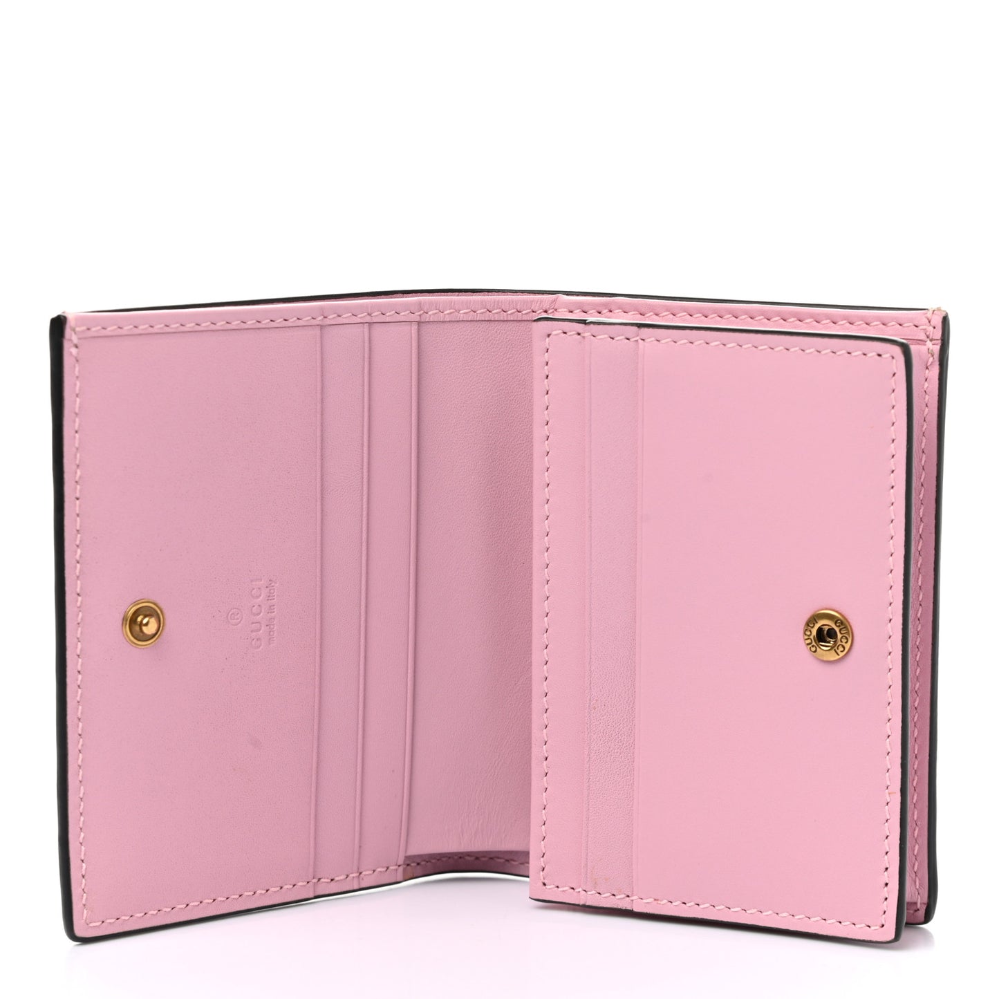 GG Supreme Monogram Strawberry Card Case