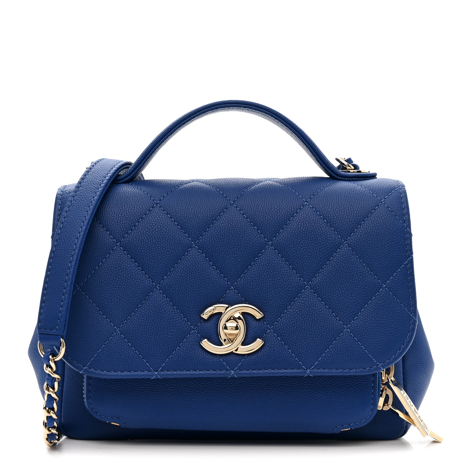 Chanel Caviar Quilted Small Business Affinity Flap Dark Blue 1 of 10