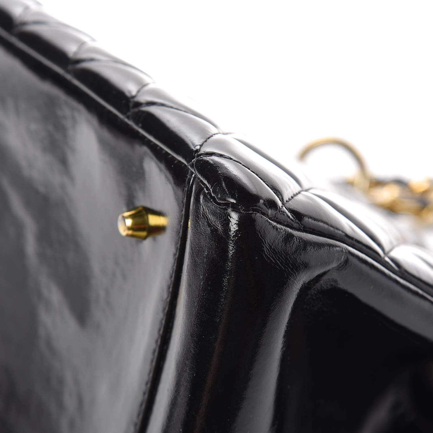 Chanel Glazed Calfskin Quilted Tote Black 18 of 19