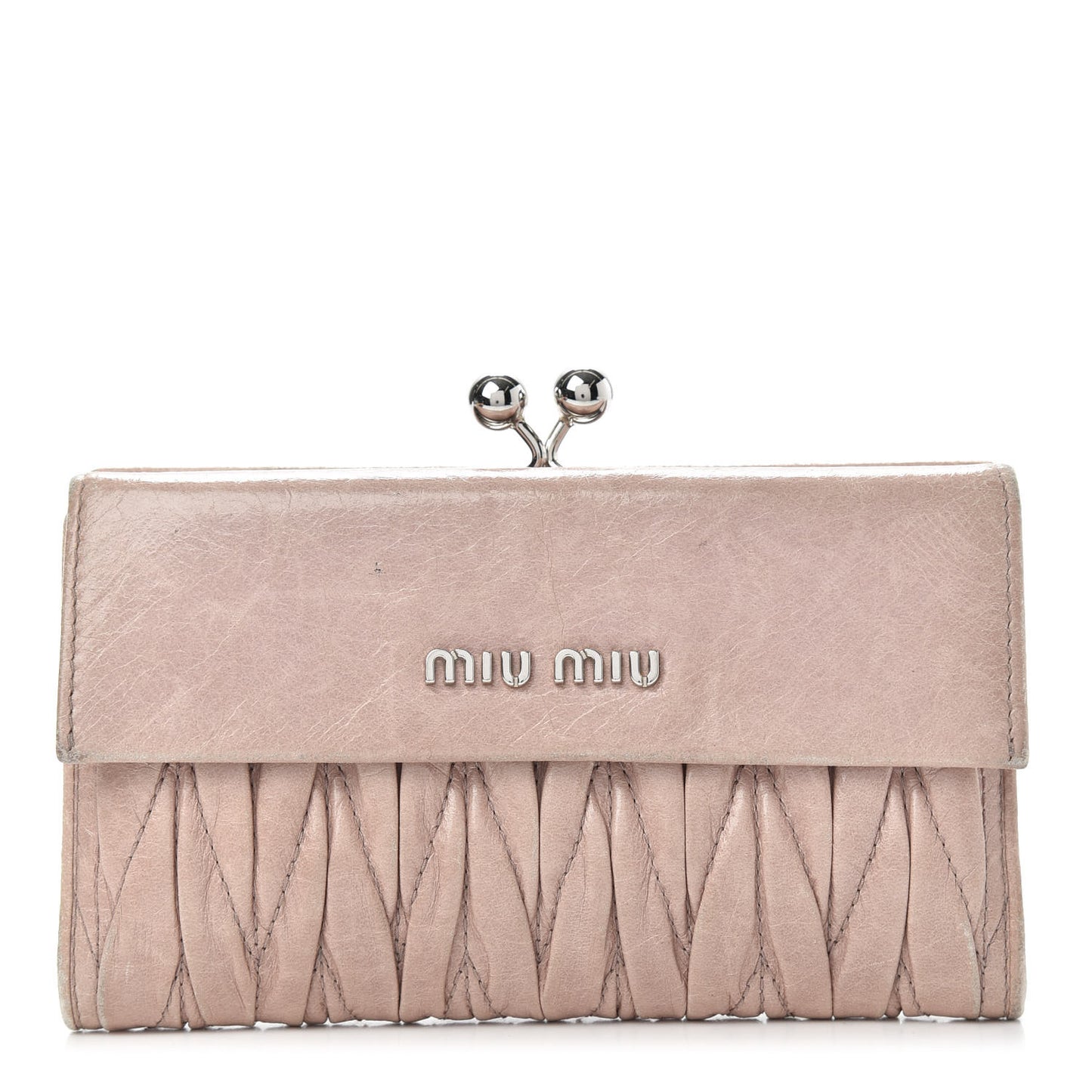 Nappa Matelasse Lux Flap Wallet Mughetto