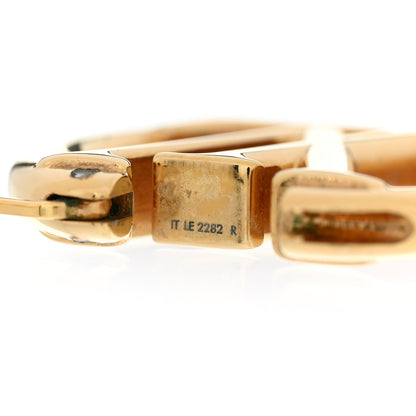 Louis Vuitton Metal Small Louise Hoop Earrings Gold 5 of 5