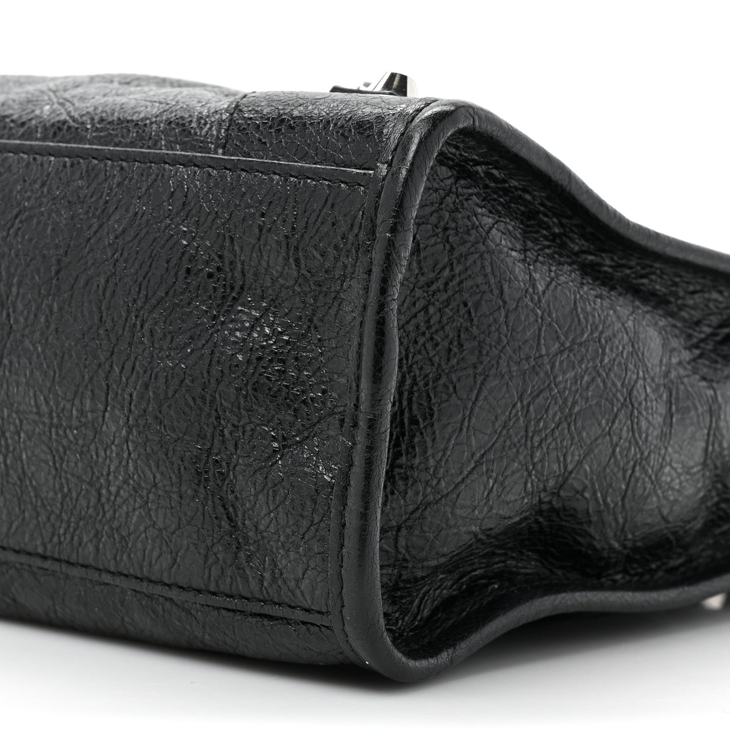 Agneau Classic Silver Hardware S City Black