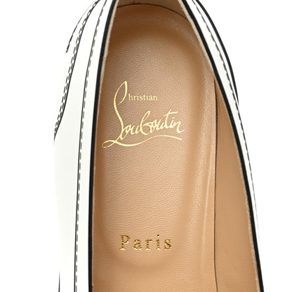 Christian Louboutin Calfskin Women Mocalaureat Tromp L'oeil Loafers 39 White 7 of 11