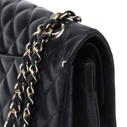Chanel Caviar Quilted Medium Double Flap Black 19 of 39