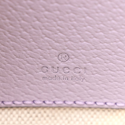 Gucci Monogram Jumbo GG Textured Dollar Calfskin Mini Ophidia Half Moon Hobo Beige Lapis 6 of 10