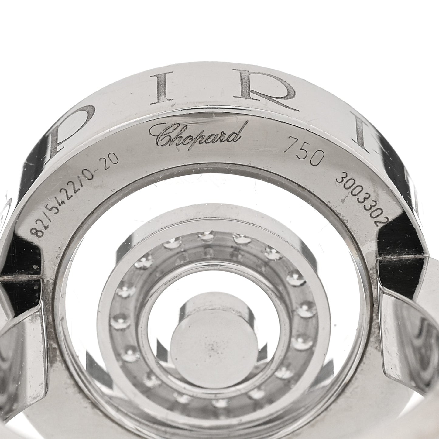 18K White Gold Diamond Happy Spirit Ring 53 6.5