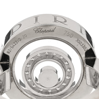 Chopard 18K White Gold Diamond Happy Spirit Ring 53 6.5 5 of 8