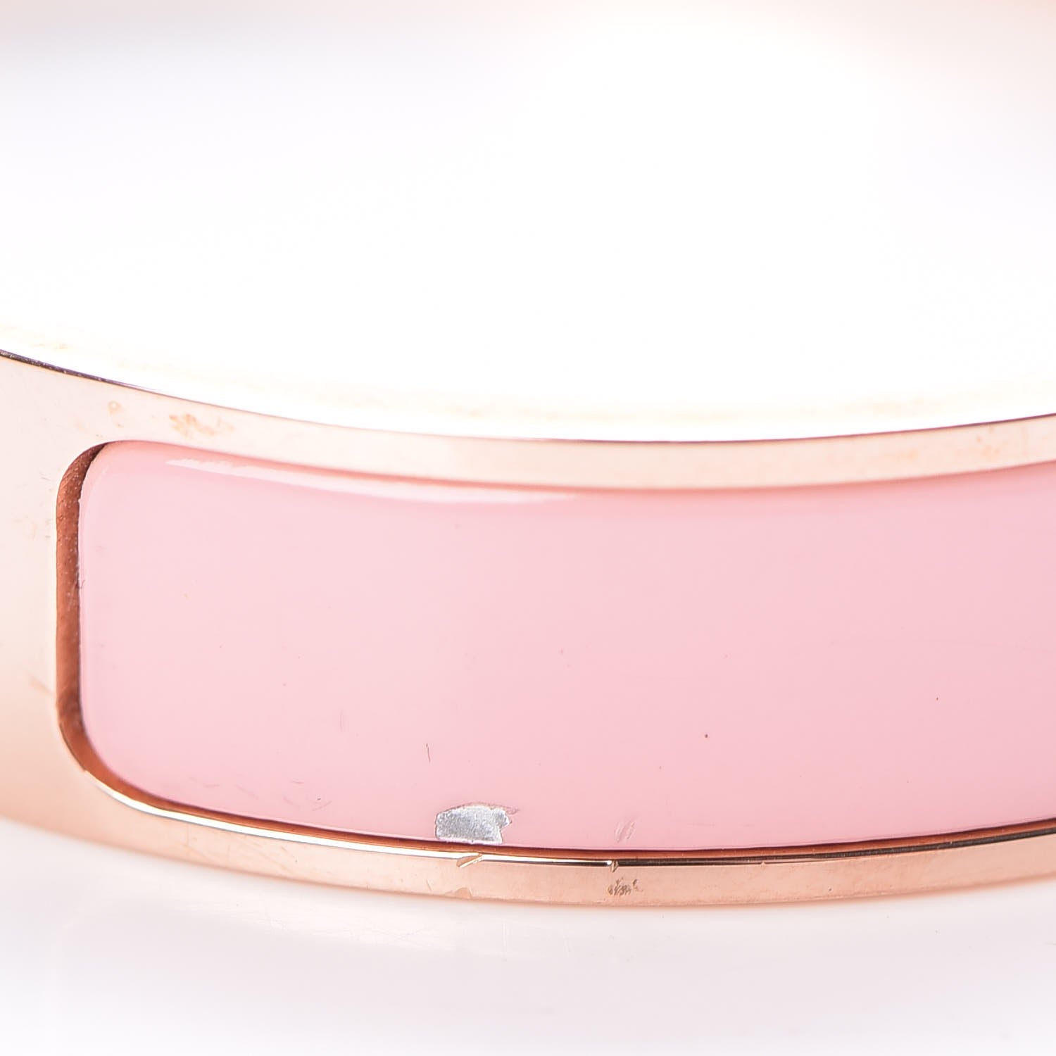 Hermes Enamel Narrow Clic Clac H Bracelet PM Rose Nacarat 4 of 6