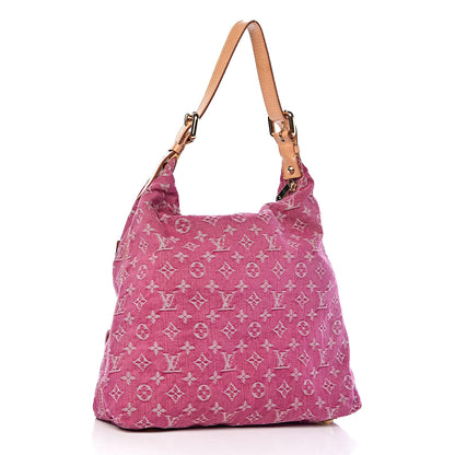 Louis Vuitton Denim Baggy GM Fuchsia 3 of 10