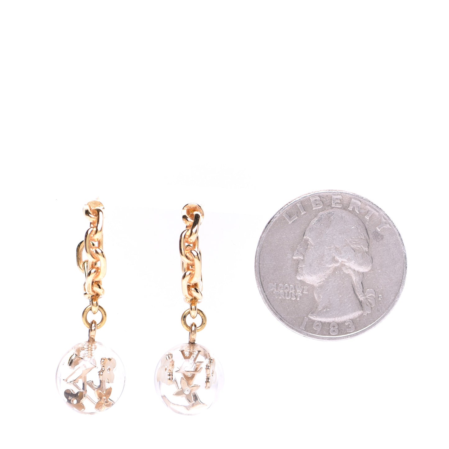 Resin Bubbles Inclusion Earrings Transparent