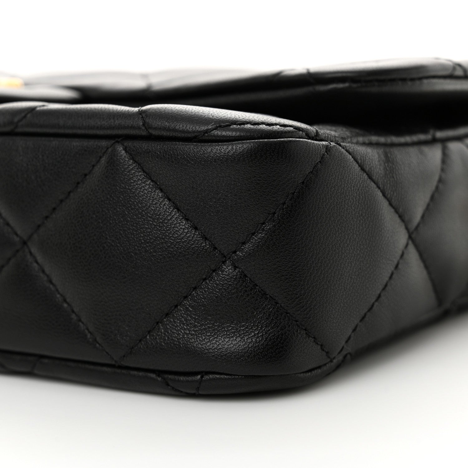 Chanel Lambskin Quilted Flap Black 10 of 12