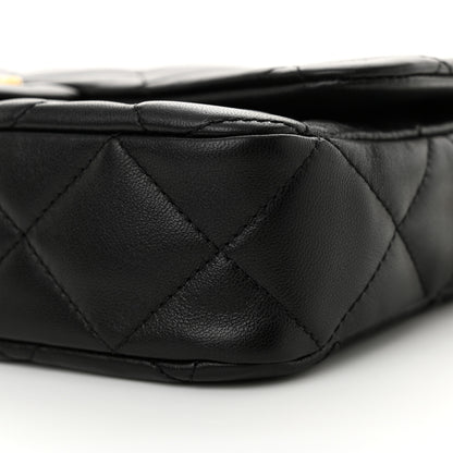 Chanel Lambskin Quilted Flap Black 10 of 12