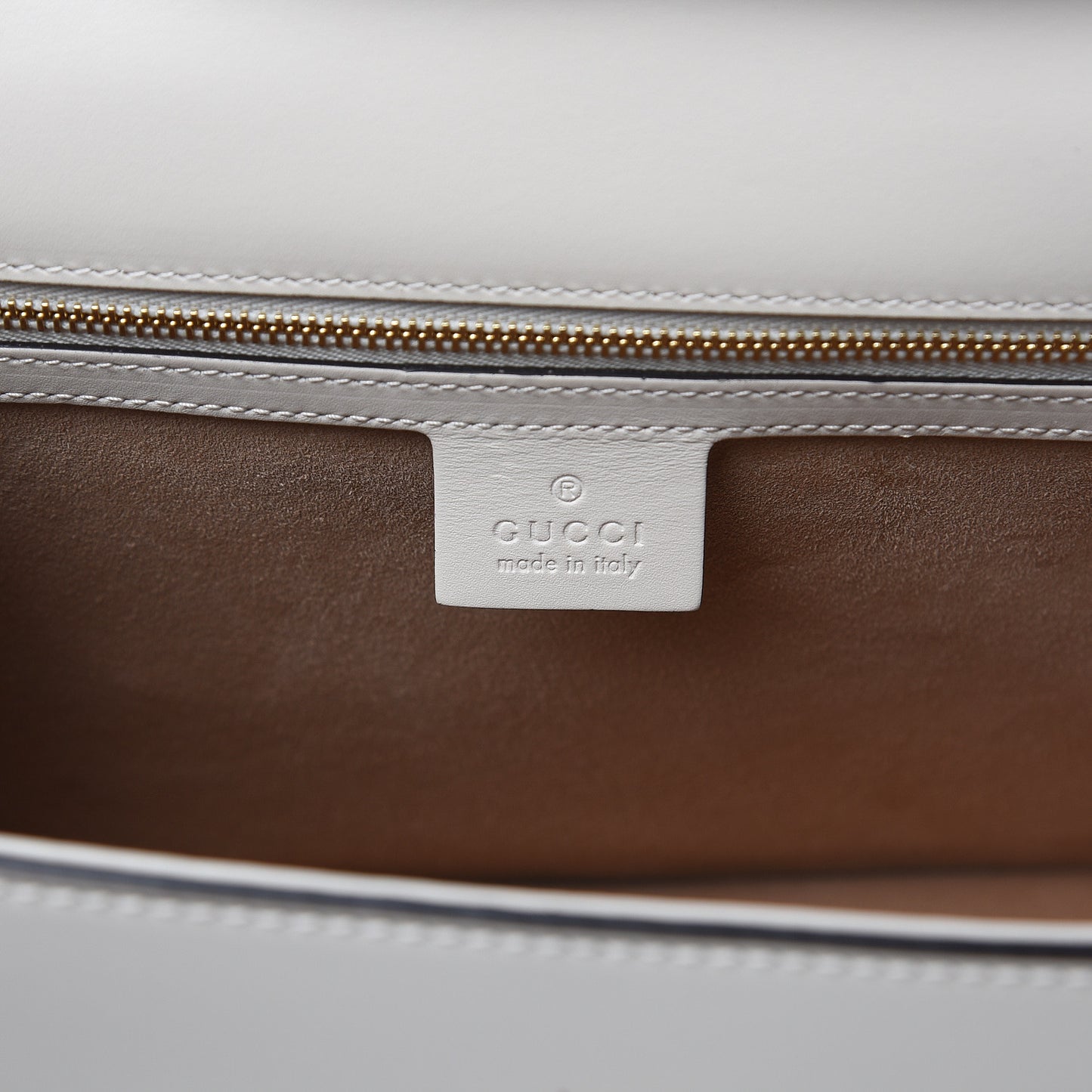 Calfskin Embroidered Medium Sylvie Top Handle Bag White