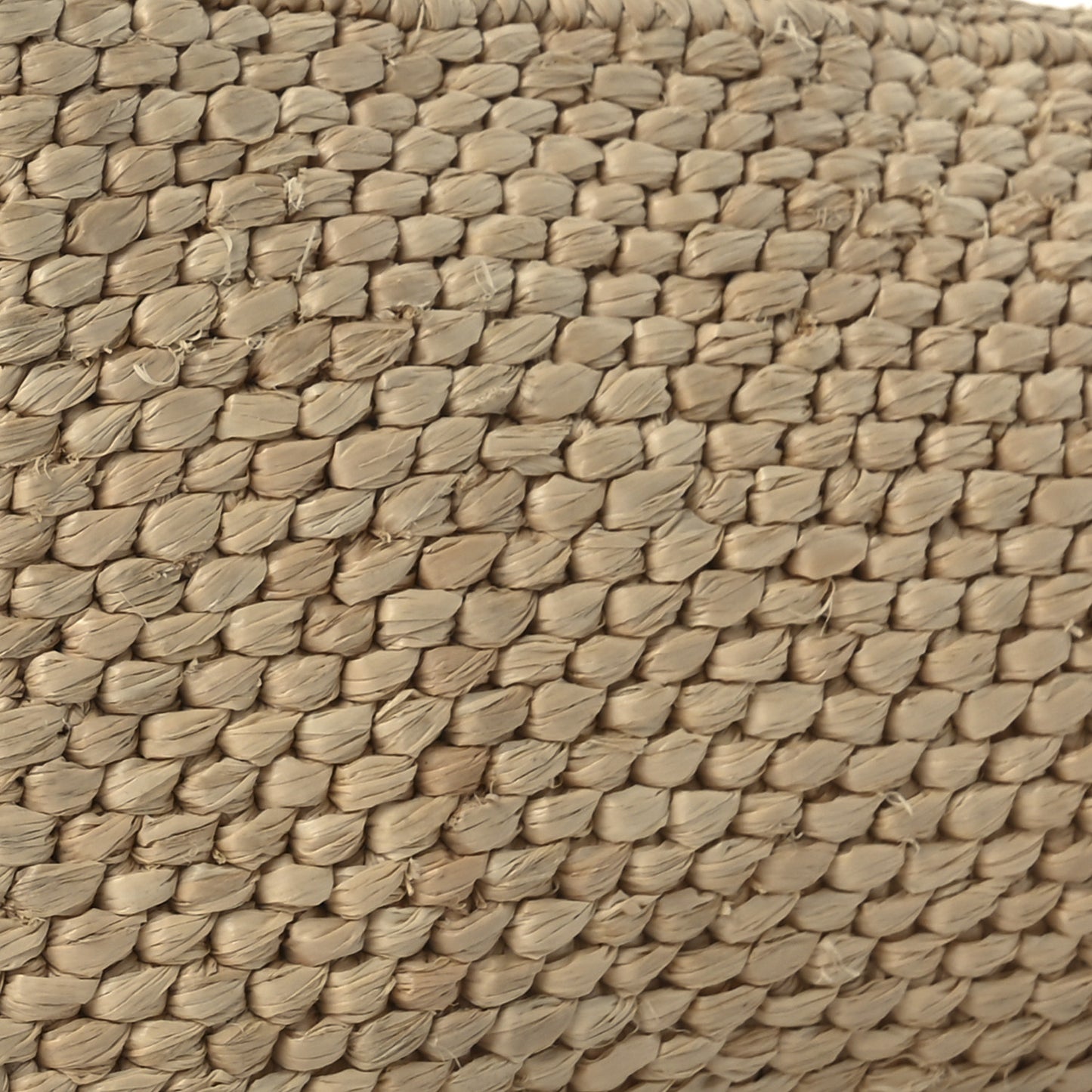 X PAULA'S IBIZA Raffia Font Tote Natural Tan