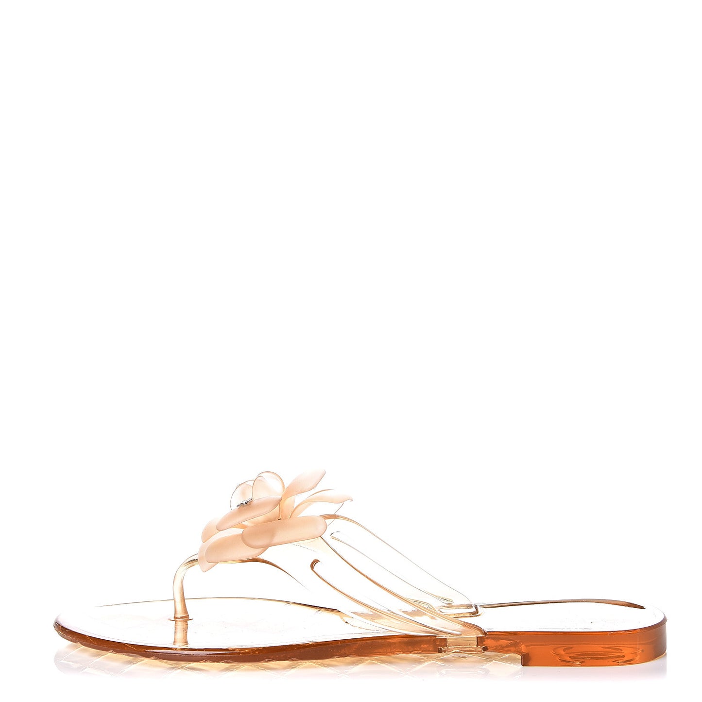 Jelly Camellia Thong Sandals 39 Rose Clair