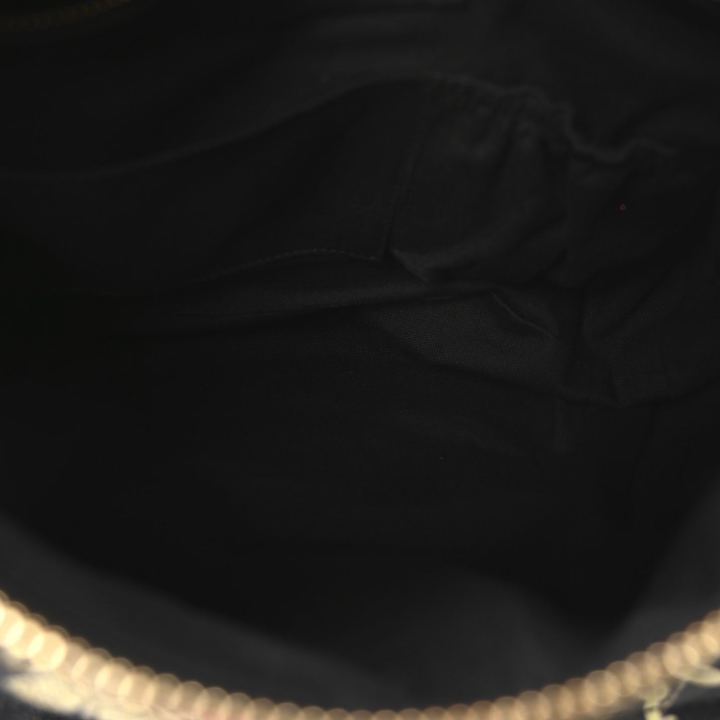 Lambskin Magnolia Print Medium Pandora Black