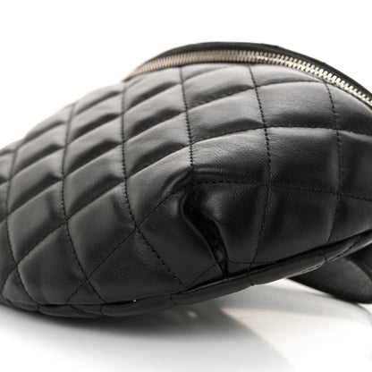Chanel Calfskin Quilted Waist Belt Bag Black 10 of 12