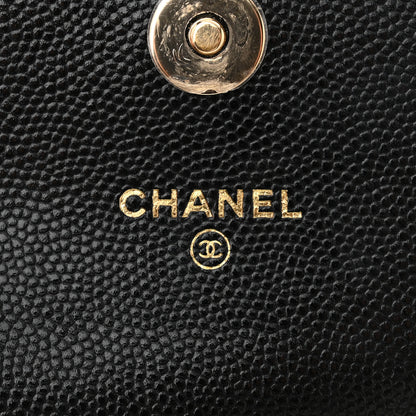 Chanel Caviar Quilted Crystal CC Airpods Pro and Phone Case With Chain Black 6 of 12