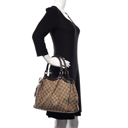 Gucci Monogram Medium Sukey Tote Dark Brown 2 of 16