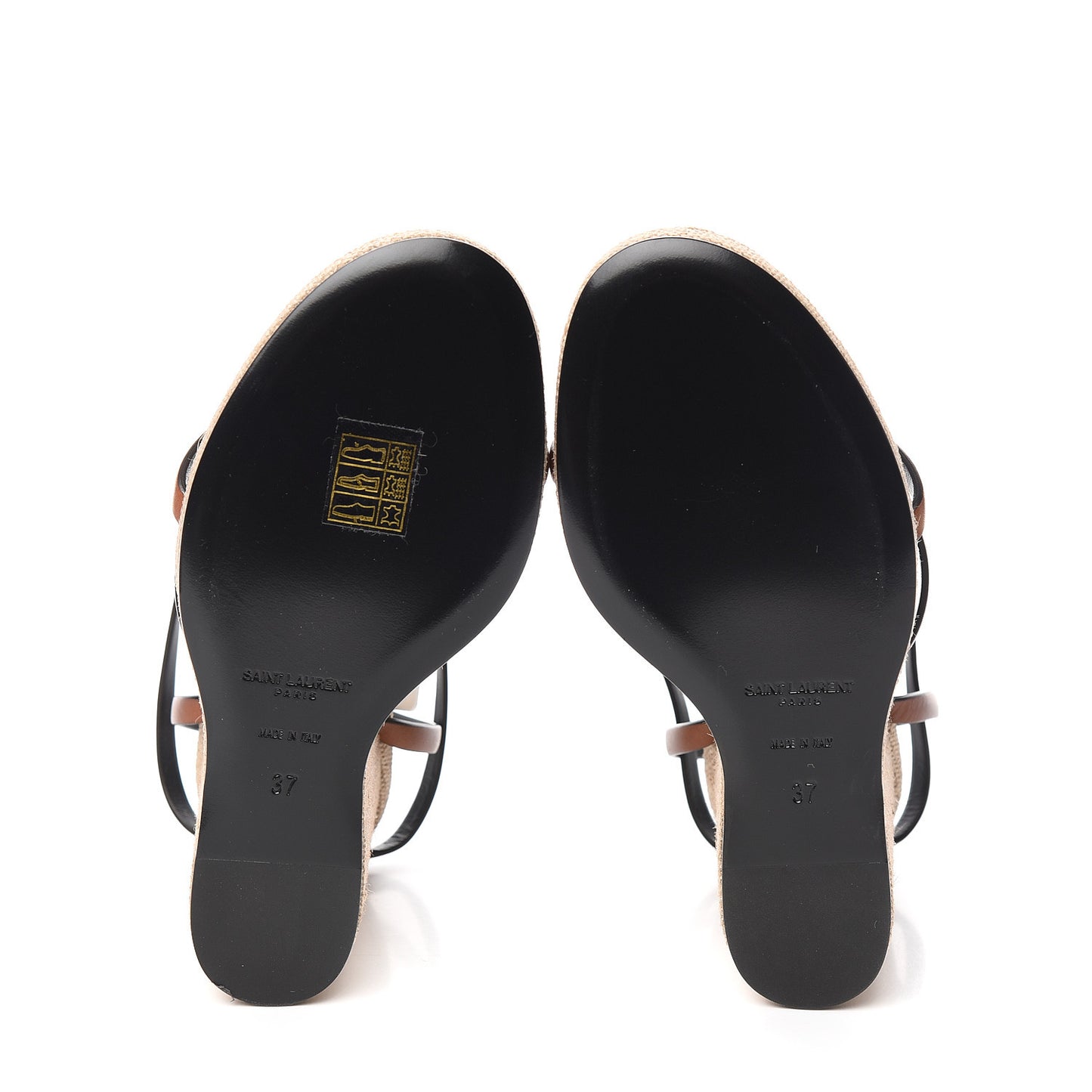 Calfskin Cassandra Espadrille 105 Wedges 37 Chocolate