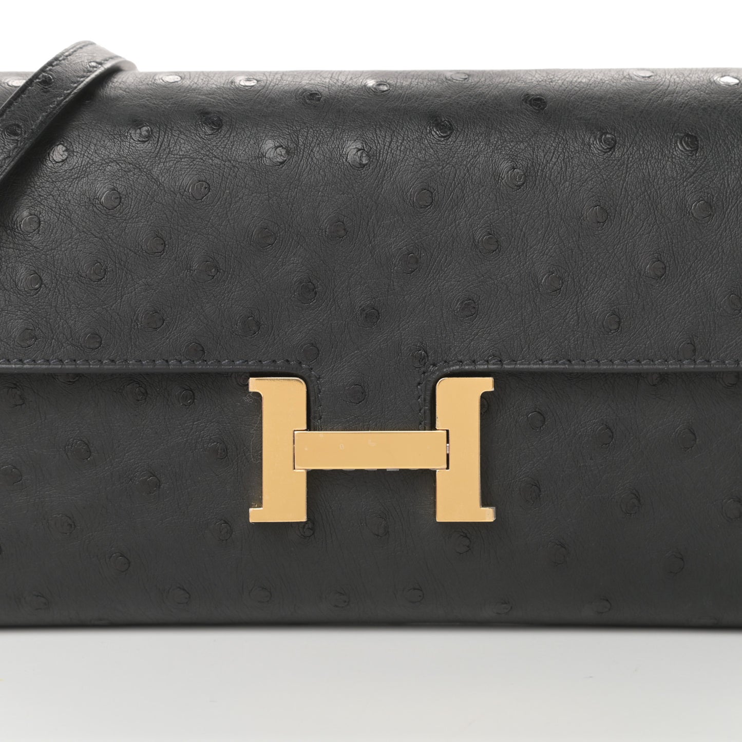 Ostrich Constance Long Wallet To Go Black