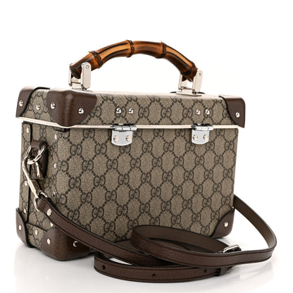 Gucci GG Supreme Monogram Globe-Trotter Beauty Case Brown 3 of 10