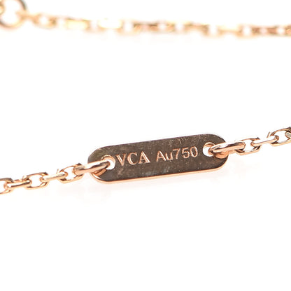Van Cleef & Arpels 18K Rose Gold Carnelian Sweet Alhambra Bracelet 5 of 6