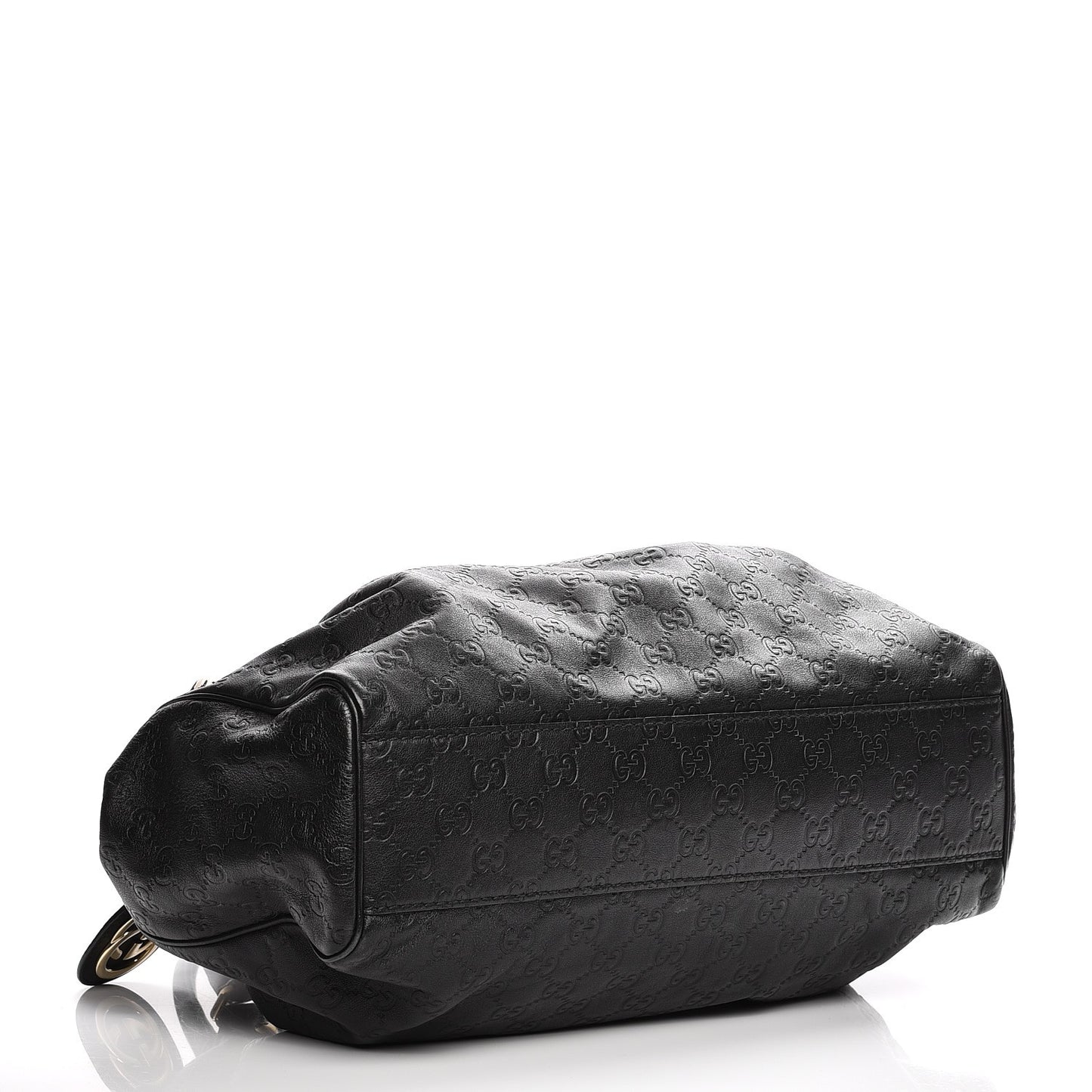 Guccissima Medium Sukey Tote Black