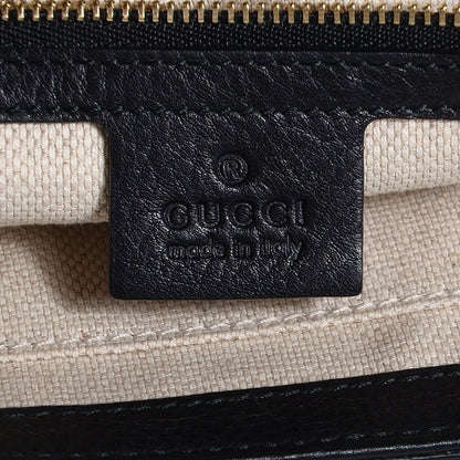 Gucci Pebbled Calfskin Medium Soho Clutch Black 6 of 9