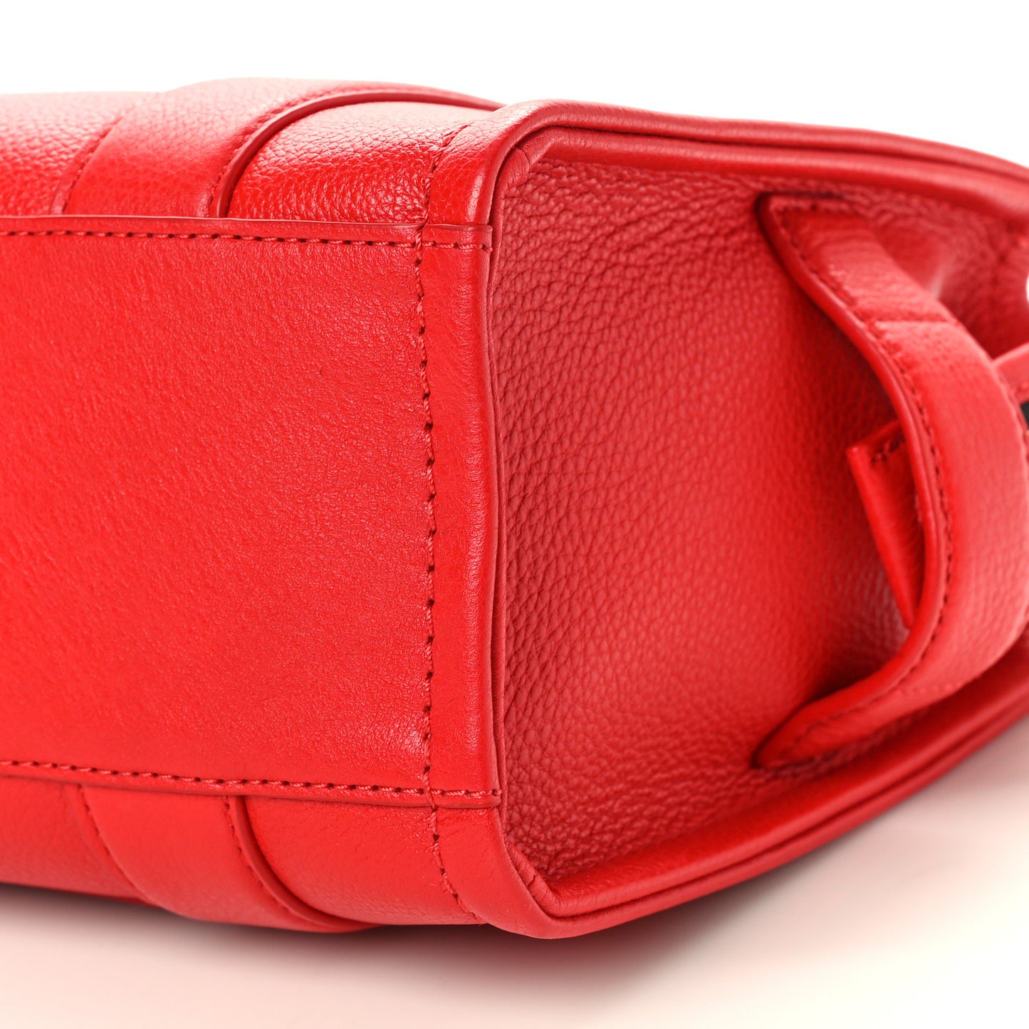 Grained Calfskin Small The Tote Bag Red