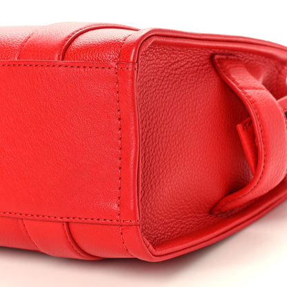 Marc Jacobs Grained Calfskin Small The Tote Bag Red 11 of 11