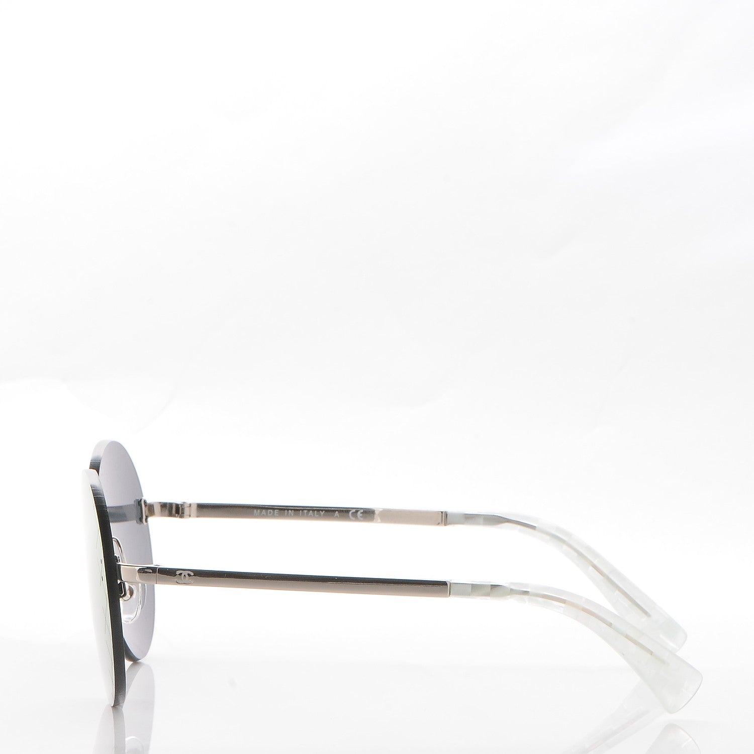 Chanel Mirrored Round Sunglasses 4216 Purple 3 of 10