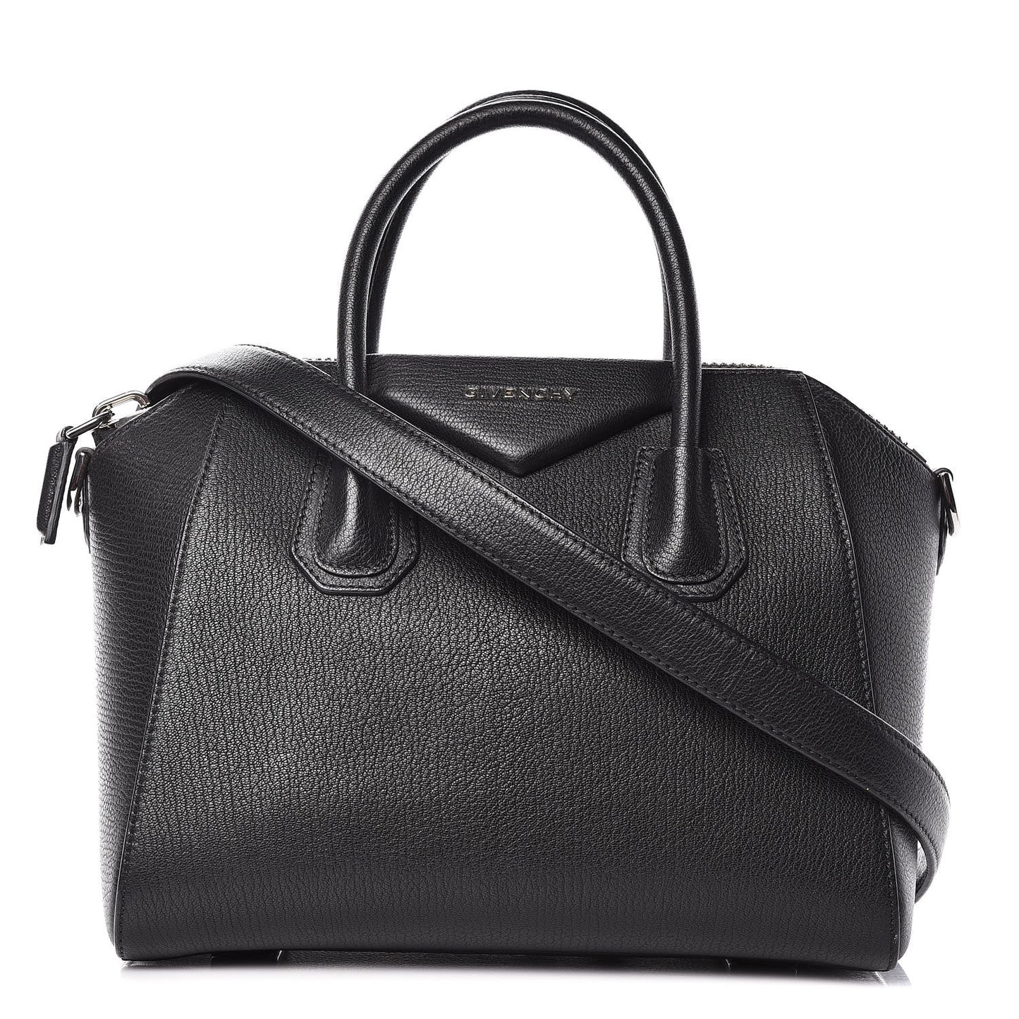 Sugar Goatskin Small Antigona Black